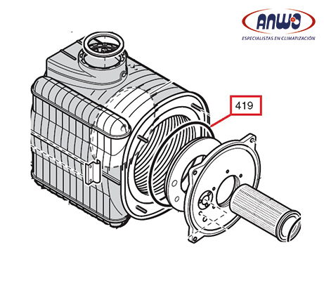 EMPAQUET.FLANGE QUEMAD. DUO-TEC / PRIME
